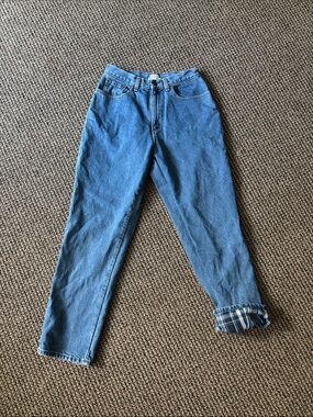 L.L. Bean Women's Flannel-Lined Straight-Leg Jeans